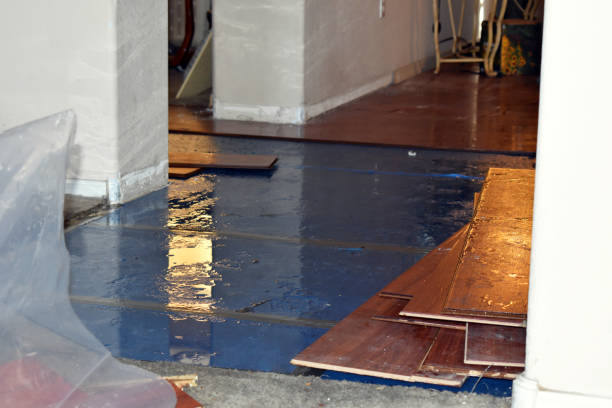 Professional Emergency Water Damage Restoration technician working in Granville, MA